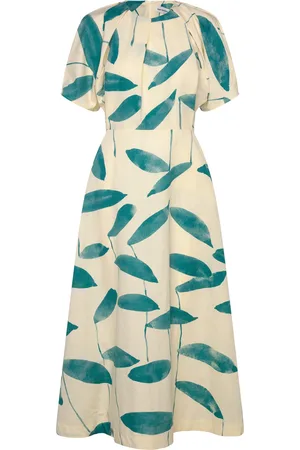 Marimekko Anatomia Paju Polvipituinen Mekko Green