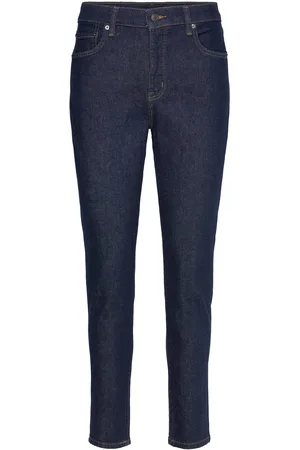 Ralph Lauren High-Rise Skinny Ankle Jean Bottoms Jeans Skinny Blue
