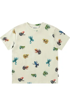 Molo Roxo Tops T-shirts Short-sleeved Cream