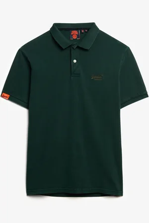 Superdry Vint Destroy Polo Tops Polos Short-sleeved Khaki Green