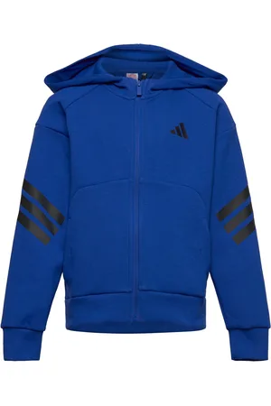 adidas J Fi 3S Fz Hd Sport Sweat-shirts & Hoodies Hoodies Blue