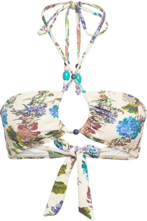 By Malina Cara Bandeau Bikini Top Swimwear Bikinis Bikini Tops Bandeau Bikinitops Cream