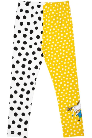 Martinex Prickigt Leggings Bottoms Leggings Yellow