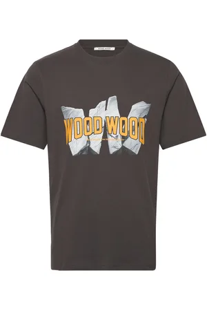 WoodWood Wwbobby Archrock Designers T-shirts Short-sleeved Grey