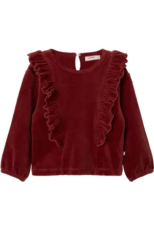 Lil Atelier Nmfsaga Ls Nreg Top Lil Tops Blouses & Tunics Red