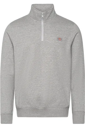 Dickies Oakport Quarter Zip Designers Sweat-shirts & Hoodies Sweat-shirts Grey
