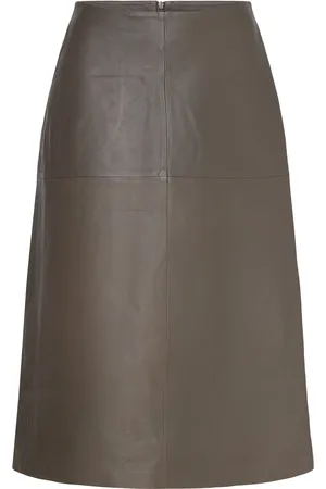 BALMUIR Amore Leather Skirt Skirts Knee-length & Midi Skirts Green