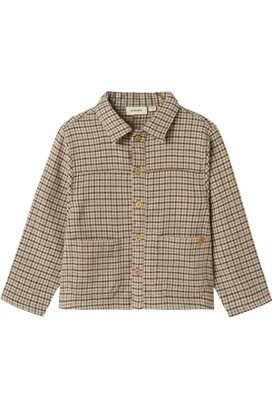Lil Atelier Nmmtevin Ls Nreg Shirt Jacket Lil Ohut Takki Kuoritakki Brown