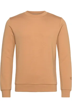 MOS MOSH Gallery Abel Crew Neck Sweat Tops Sweat-shirts & Hoodies Sweat-shirts Beige