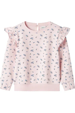 NAME IT Nmfdyla Nreg Ls Sweat Unb Tops Sweat-shirts & Hoodies Sweat-shirts Pink