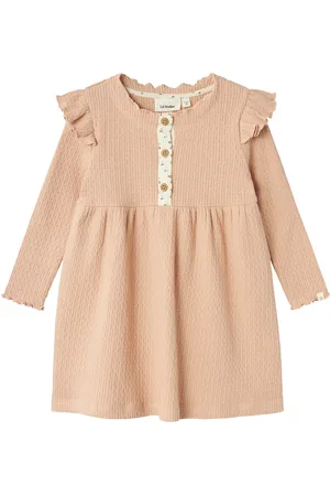 Lil Atelier Nmfrea Ls Dress Lil Dresses & Skirts Dresses Casual Dresses Long-sleeved Casual Dresses Beige