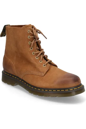 Dr. Martens 1460 Pascal Desert Brown Tumbled Nubuck Shoes Boots Ankle Boots Laced Boots Brown