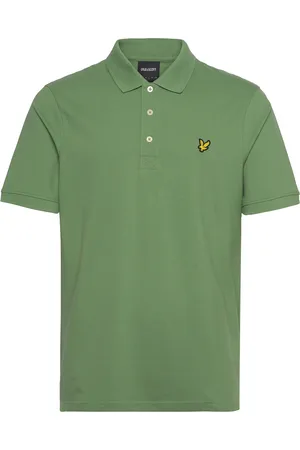 Lyle & Scott Plain Polo Shirt Tops Polos Short-sleeved Green