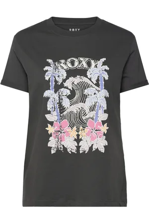Roxy Oceanregular Poster Sport Women Sport Clothing Sports Tops & T-shirts Sport T-shirts Black