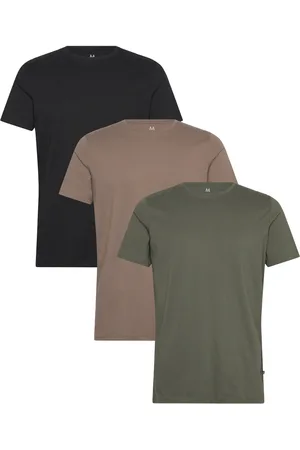 Matinique Majermane 3-Pack Tops T-shirts Short-sleeved Khaki Green
