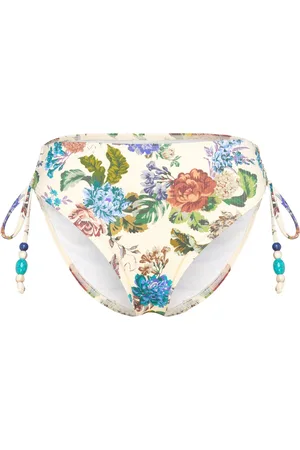 By Malina Cara Mid Rise Bikini Bottom Designers Bikinis Bikini Bottoms Bikini Briefs Cream