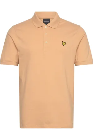 Lyle & Scott Plain Polo Shirt Tops Polos Short-sleeved Beige
