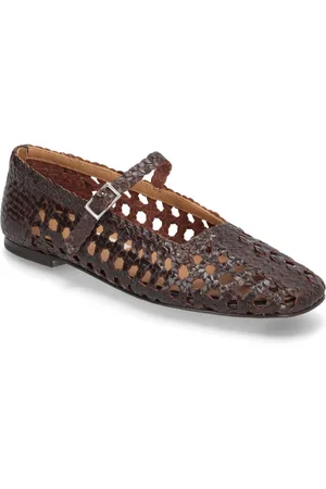 Miista Yeida Chocolate Brown Ballerina Ballerinat Brown