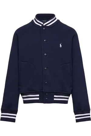 Ralph Lauren Fleece Baseball Jacket Ohut Takki Kuoritakki Navy
