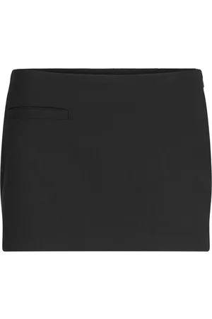 Monki Low Waisted Mini Suiting Skirt Skirts Short Skirts Black