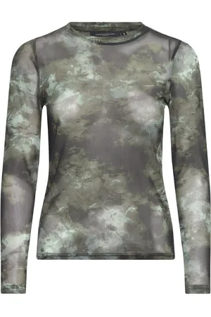 Copenhagen Muse Cmcora-Tee Tops T-shirts & Tops Long-sleeved Khaki Green