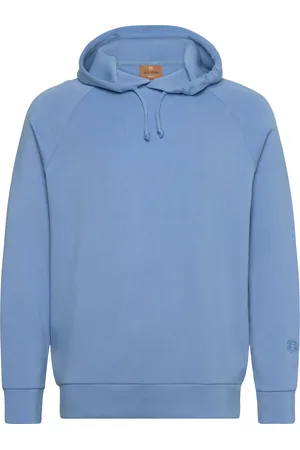 MOS MOSH Gallery Abel Hood Sweat Tops Sweat-shirts & Hoodies Hoodies Blue