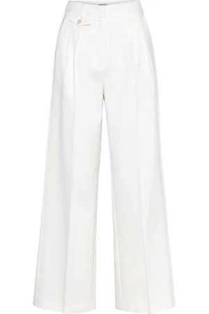 By Malina Yana Tailored Wide Pants Designers Trousers Suitpants White