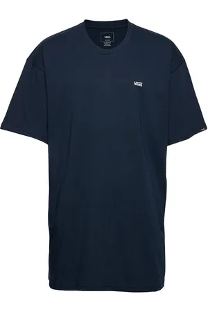 Vans Mn Left Chest Logo Tee Tops T-shirts Short-sleeved Blue