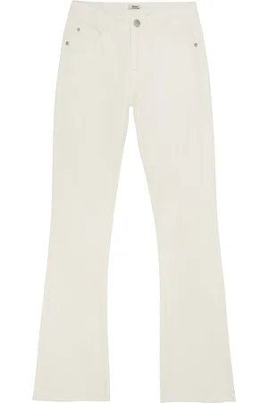 Indian Blue Jeans 2100 Flared Fit Jeans Bottoms Jeans Wide Jeans Cream