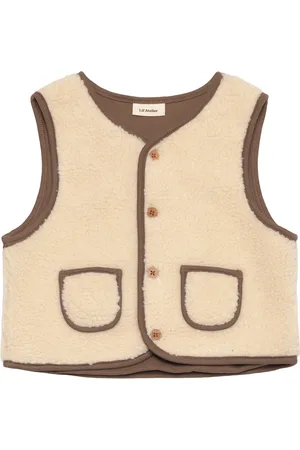 Lil Atelier Nmnlajo Loose Vest Lil Tops Vests Beige