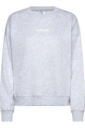 adidas W Lin Ft Swt Sport Sport Clothing Sport Sweat-shirts & Hoodies Sport Sweat-shirts Grey