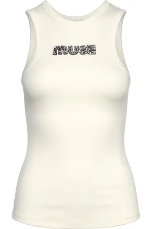 Copenhagen Muse Cmsiv-To Tops T-shirts & Tops Sleeveless Cream