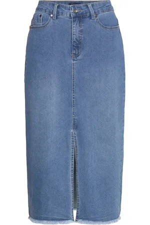 Claire Woman Cwnedda - Skirt Skirts Knee-length & Midi Skirts Blue