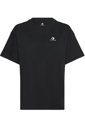 Converse Star Chevron Over D Tee Black Sport Sport Clothing Sports Tops & T-shirts Sport T-shirts Black