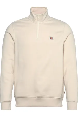 Dickies Oakport Quarter Zip Designers Sweat-shirts & Hoodies Sweat-shirts Cream