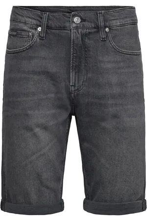 Calvin Klein Slim Short Bottoms Shorts Denim Black