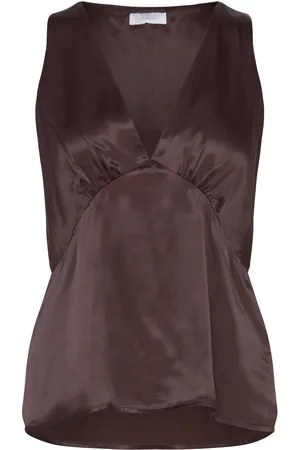 2nd Day 2Nd Valenci - Viscose Blend Designers Blouses Sleeveless Brown