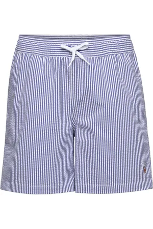 Ralph Lauren Traveler Stretch Seersucker Swim Trunk Uimashortsit Blue