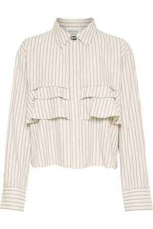Karen by Simonsen Kbuda Nilla Shirt Tops Shirts Long-sleeved Cream