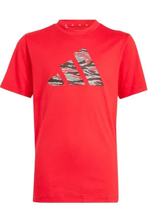adidas J Tr-Es Cam Te Tops T-shirts Short-sleeved Red
