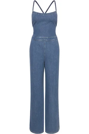 Lee Backless Jumpsuit Bottoms Jumpsuits Blue