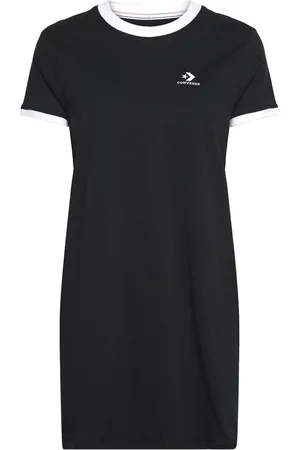Converse Star Chevron Tee Dress Black Sport Sport Clothing Sport Dresses & Skirts Sport Dresses Black