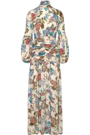 By Malina Thalia Draped Waist Maxi Dress Designers Maxi Dress Cream