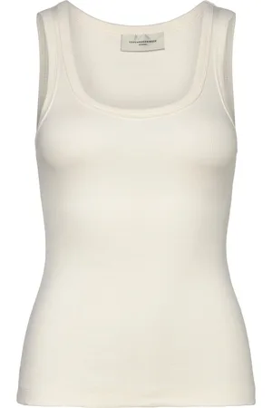 Copenhagen Muse Cmsiv-To Tops T-shirts & Tops Sleeveless Cream