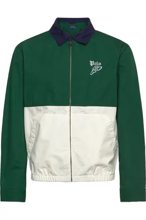 Ralph Lauren The Bayport Color-Blocked Poplin Jacket Ohut Takki Green