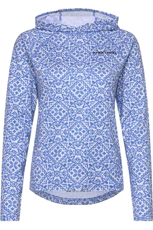 Kari Traa Sanne Sunshirt Sport Sweat-shirts & Hoodies Hoodies Blue