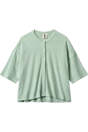 Bongusta Naram Over D Shirt Tops Shirts Short-sleeved Green