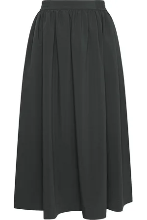 MSCH Mschcassie Hw Skirt Skirts Knee-length & Midi Skirts Black