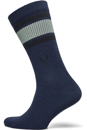 Fred Perry Tennis Tipped Sock Designers Socks Regular Socks Navy