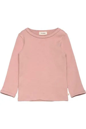 Lil Atelier Nmfthoro Hif Ls Slim Top Lil Tops T-shirts Long-sleeved T-shirts Pink